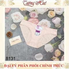 Quần lót nữ annie QE 8131 trơn lưng thấp lưng viền màu.