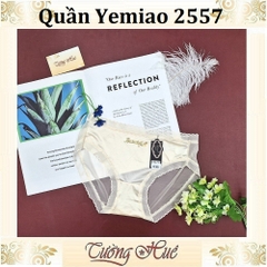 Quần Lót Nữ Ôm Mông Yemiao 2557 Chất lụa Viền Ren.