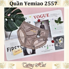 Quần Lót Nữ Ôm Mông Yemiao 2557 Chất lụa Viền Ren.