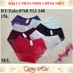 Quần lót nữ ren, màu ngẫu nhiên size ML.