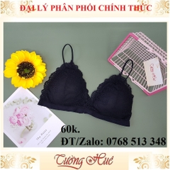 Áo bra 2 dây ren cúp tam giác nhiều màu lựa chọn.