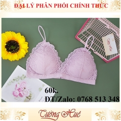 Áo bra 2 dây ren cúp tam giác nhiều màu lựa chọn.