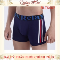 Quần Lót Nam Dạng Đùi Relax RLTK007 Bản Lưng Vừa Trơn Thun Lạnh Co Dãn Sọc Màu