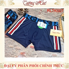 Quần Lót Nam Dạng Đùi Relax RLTK007 Bản Lưng Vừa Trơn Thun Lạnh Co Dãn Sọc Màu