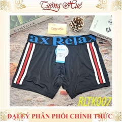 Quần Lót Nam Dạng Đùi Relax RLTK007 Bản Lưng Vừa Trơn Thun Lạnh Co Dãn Sọc Màu
