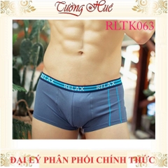 Quần Lót Nam Boxer Relax RLTK063 Cotton USA Thun Thoáng Khí Mềm Mịn Bản Lưng Nhỏ Kẻ Sọc Nam Tính