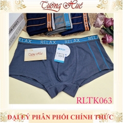 Quần Lót Nam Boxer Relax RLTK063 Cotton USA Thun Thoáng Khí Mềm Mịn Bản Lưng Nhỏ Kẻ Sọc Nam Tính