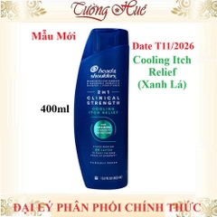 Dầu Gội Ngừa Gàu Mỹ Head & Shoulders Clinical Strength Shampoo - 400ml (Có Lựa Chọn)