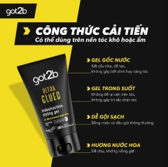 Gel Vuốt Tạo Kiểu Tóc Got2b Ultra Glued Siêu Cứng - 150ml (Đen)