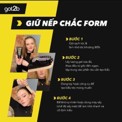 Gel Vuốt Tạo Kiểu Tóc Got2b Ultra Glued Siêu Cứng - 150ml (Đen)