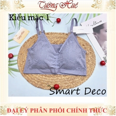 Áo Bra Nữ Triumph Smart Deco P-R Không Gọng Mút Mỏng 2 Kiểu Mặc.