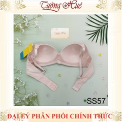 Áo Lót Nữ JINTANA SS57 Không Gọng Mút Siêu Mỏng Đứng Form Quả Nhọn Trơn