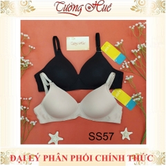 Áo Lót Nữ JINTANA SS57 Không Gọng Mút Siêu Mỏng Đứng Form Quả Nhọn Trơn