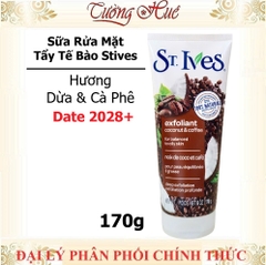 Sữa Rửa Mặt Tẩy Tế Bào Da Chết St.Ives Mỹ Nhiều Mùi Lựa Chọn - 170g