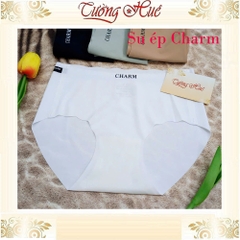 Quần Lót Nữ Su Ép Charm Lưng Cao Không Viền May Mềm Mịn Co Dãn