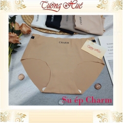 Quần Lót Nữ Su Ép Charm Lưng Cao Không Viền May Mềm Mịn Co Dãn