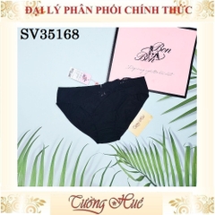 Quần lót nữ Bon Bon SV35168 Trơn Phối Ren Đính Đá Lưng Vừa.