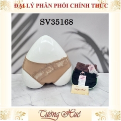 Quần lót nữ Bon Bon SV35168 Trơn Phối Ren Đính Đá Lưng Vừa.