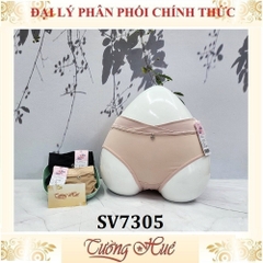 Quần Lót Nữ Bon Bon SV7305 Lưng Cao Trơn Vải Mềm Mịn Đính Hạt.