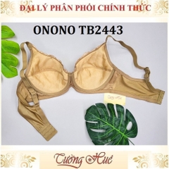 Áo Lót Nữ Thái Lan ONONO TB2443 Có Gọng Mút Mỏng Ren Lưng Lưới Bảng To