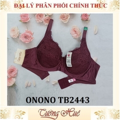 Áo Lót Nữ Thái Lan ONONO TB2443 Có Gọng Mút Mỏng Ren Lưng Lưới Bảng To