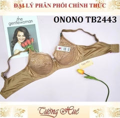 Áo Lót Nữ Thái Lan ONONO TB2443 Có Gọng Mút Mỏng Ren Lưng Lưới Bảng To