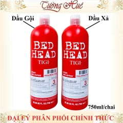 Cặp Dầu Gội Xả Tigi Bed Head Resurrection 750ml - Đỏ