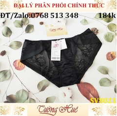 Quần lót nữ Bon Bon SV8021 ren lưới hoa văn, lưng vừa.