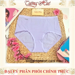 Quần Lót Nữ Triumph Sloggi Comfort Care Maxi2 R Trơn Cotton Hữu Cơ Lưng Cao Mềm Mịn