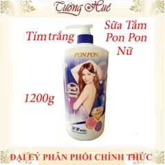 Sữa Tắm Nữ Pon Pon Đài Loan Nhiều Mùi - 1200g