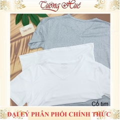 Áo lót nam Thái lan ICOOLMAN thun co giãn 2 chiều cổ tim tay ngắn form ôm body.