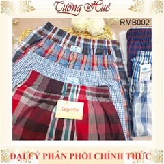 Quần Đùi Nam Mặc Nhà R'Mode RMB002 Họa Tiết Kẻ Sọc Ngẫu Nhiên
