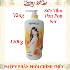 Sữa Tắm Nữ Pon Pon Đài Loan Nhiều Mùi - 1200g