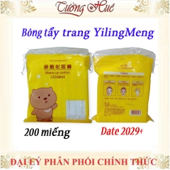 Bông tẩy trang Hàn Quốc YiLingMeng Line friends 200 miếng - MÀU NGẪU NHIÊN