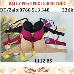 Áo lót nữ Tuky 1112 BS phối ren thêu mút mỏng.
