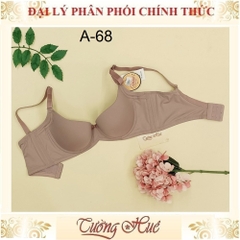 Áo lót nữ Lamagie  A68 Có Gọng Trơn Lưng Bảng To Mút Mỏng 1cm