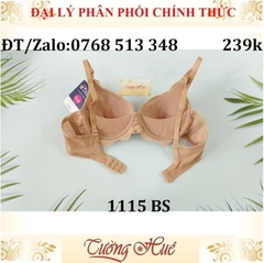 Áo lót nữ Tuky 1115 BS ren không gọng, mút mỏng vừa.