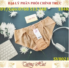 Quần lót nữ Bon Bon SV8021 ren lưới hoa văn, lưng vừa.