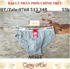 Quần lót nam Armand AR555 cotton trơn, lưng bảng to.
