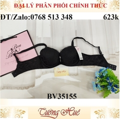 Áo lót nữ Bon Bon BV35155 ren thêu vừa lưng chữ U.