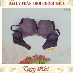 Áo lót nữ Đài Loan Iway 5792-1 ren mút mỏng lưng bản to 2 móc cài