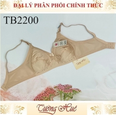 Áo Lót Nữ Thái Lan ONONO TB2200 Trơn Không Gọng Không Mút Phối Lưng Lưới.