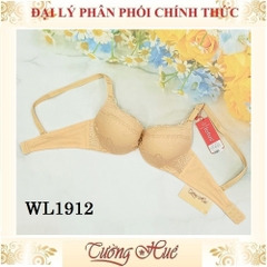 Áo lót nữ Lotus WL1912 Có Gọng Phối Ren Nâng Ngực 4cm.