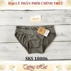 Quần lót nam Darlin SKS 18006 quần tam giác cotton trơn co giản 6 chiều.