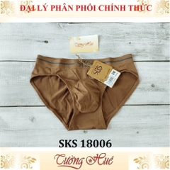 Quần lót nam Darlin SKS 18006 quần tam giác cotton trơn co giản 6 chiều.