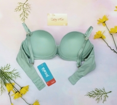 Áo Lót Nữ JINTANA JBD303 Trơn Cúp Ngang Bảng Lưng Vừa Dây Tháo Rời