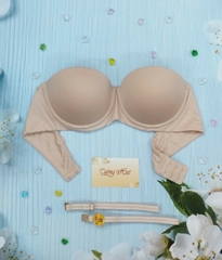 Áo Lót Nữ JINTANA JBD303 Trơn Cúp Ngang Bảng Lưng Vừa Dây Tháo Rời