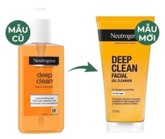 Sữa Rửa Mặt Sạch Sâu Neutrogena Deep Clean Facial Gel Cleanser 150ml - Cam