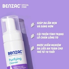 Bọt Rửa Mặt Benzac Sạch Bã Nhờn Dưỡng Ẩm Dịu Da – 130ml