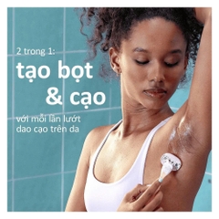 Dao Cạo Nữ Gillette Venus Hoa Trà Trắng Venus Comfortglide White Tea (1 Cán + 2 Đầu Dao)